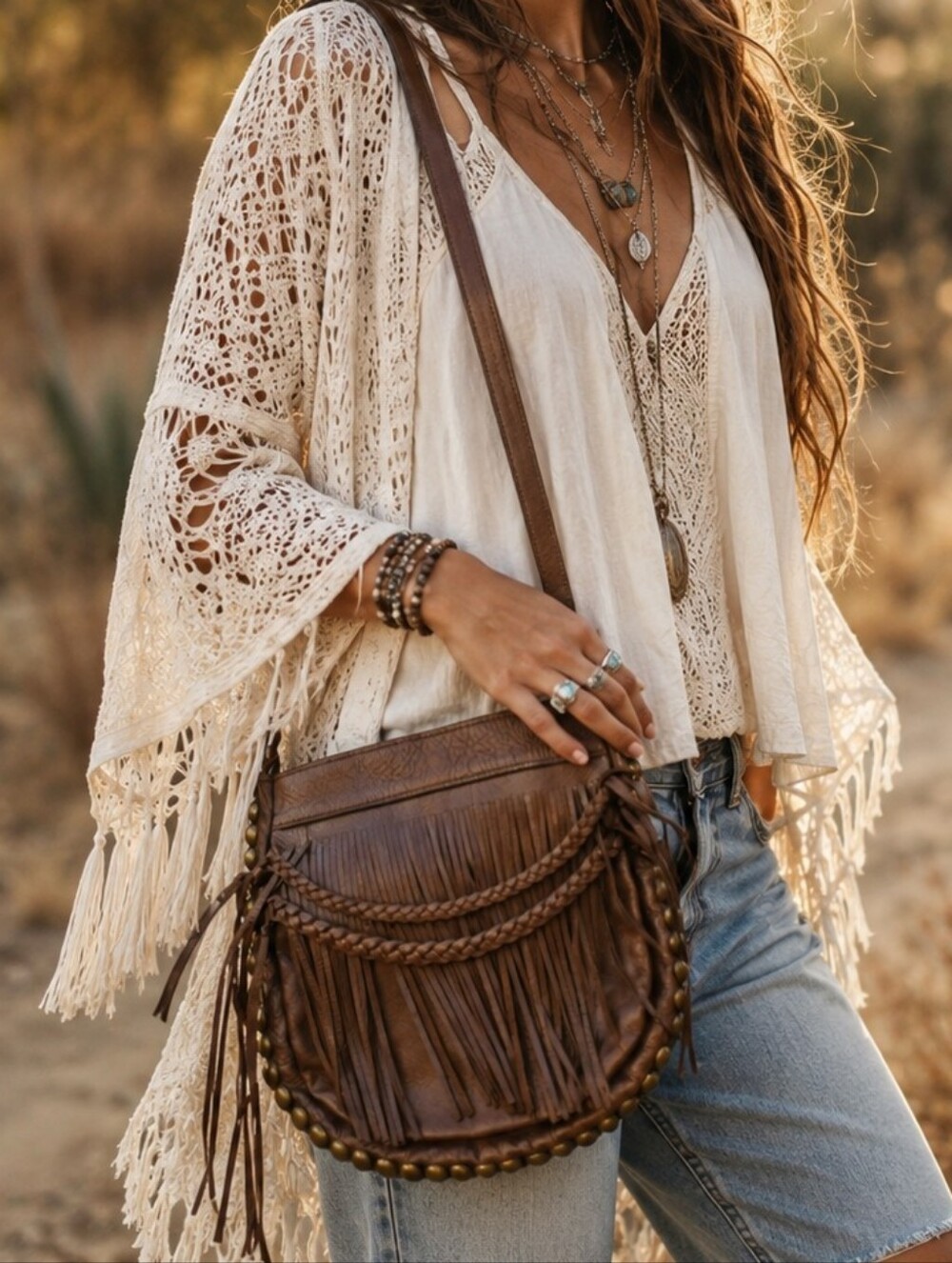 Mcfadin Crossbody Fringe Bag